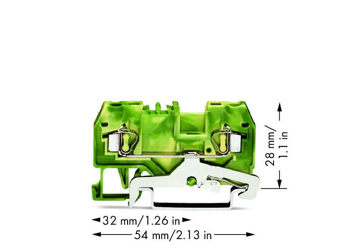 280-907 Клемма с заземлением Wago