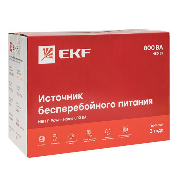 Источник Бесперебойного Питания Line-interactive E-Power SSW 200 800 ВА