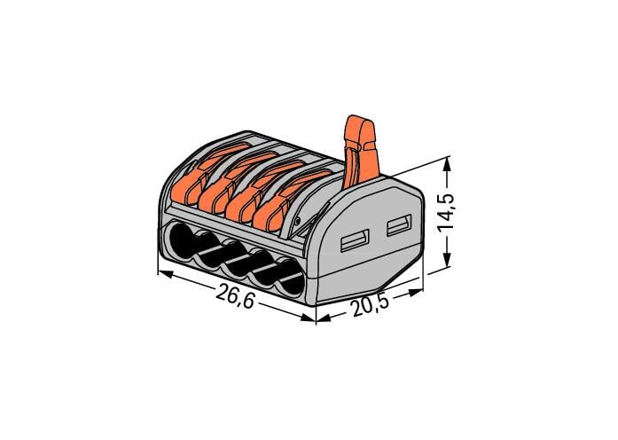 222-415 Клемма соединительная Wago