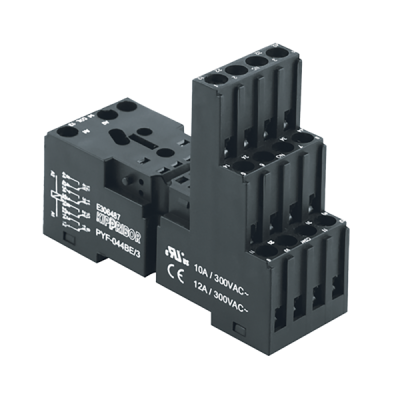 Монтажные колодки KIPPRIBOR PYF-044BE, PYF-144BE (для 4-контактных промежуточных реле серии RP)