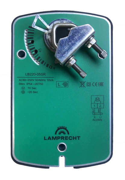 Электропривод с возвратной пружиной LB24-03SR-U