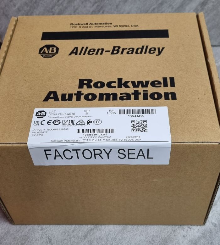 Контроллер ввода-вывода CompactLogix 750 КБ 1769-L24ER-QB1B CompactLogix 750KB DI/O Controller 1769-L24ER-QB1B
