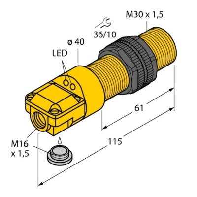 NI15-P30SR-FZ3X2 Датчик индуктивный Turck