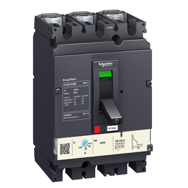LV510335 Выключатель автоматический 100F 36kA 3P 63A EasyPact CVS Schneider Electric