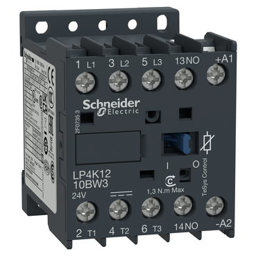 LP4K12013BW3 Контактор TeSys LP4K 3P 12А 400/24В DC 5.5кВт Schneider Electric