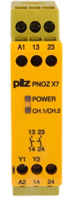 PNOZ X7 24VACDC 2N/O 774059 Реле безопасности Pilz