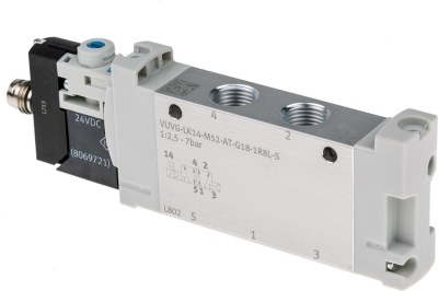 VUVG-LK14-M52-AT-G18-1R8L-S Распределитель с электромагнитным управлением Festo
