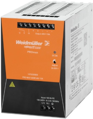 1478140000 PRO MAX 480W 24V 20A Источник питания Weidmueller