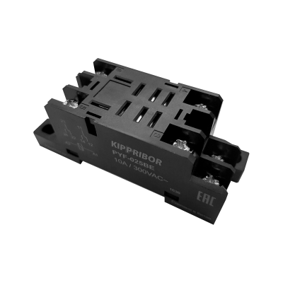 Монтажные колодки KIPPRIBOR PYF-025BE и PYF-045BE (для 2- и 4-контактных промежуточных реле серии REP)