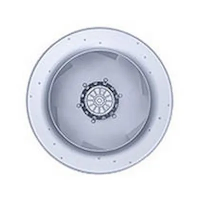 Рабочее колесо вентилятора Ziehl-Abegg RH45M-4DK.4F.1R 380 В