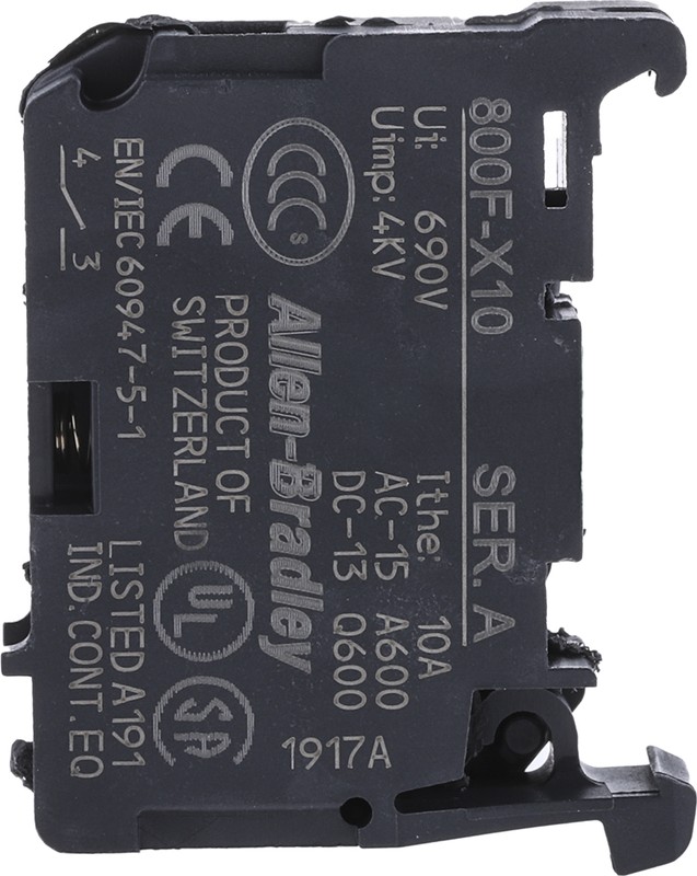 800F-X10 Блок контактов Allen-Bradley