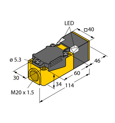 NI50U-CP40-VP4X2 Датчик индуктивный Turck