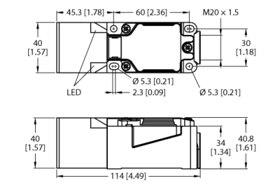NI40U-CP40-VP4X2 Датчик индуктивный Turck