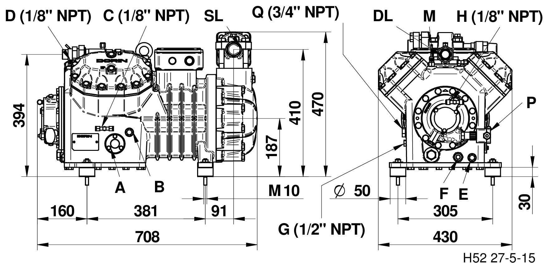 Компрессор Dorin H5 H2500CS