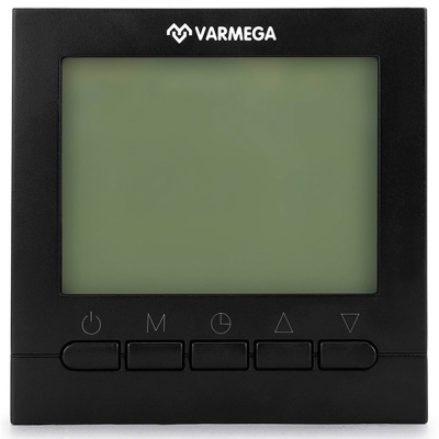 Термостат комнатный VARMEGA, VM19222, проводной, черный