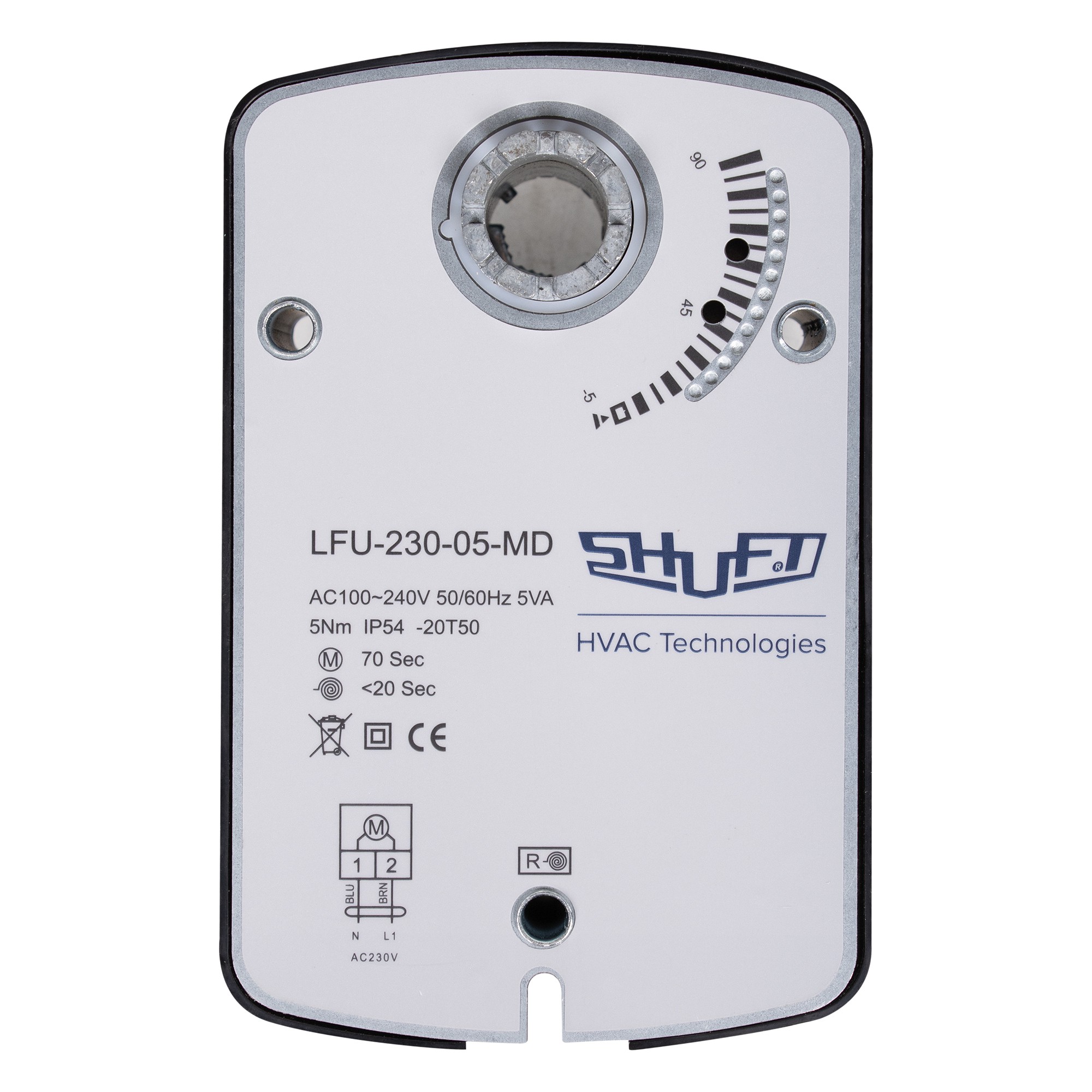Электропривод с возвратной пружиной SHUFT LFU-230-05-MD