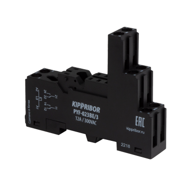 Монтажные колодки KIPPRIBOR PYF-023BE (для 2-контактных промежуточных реле серии MPR)