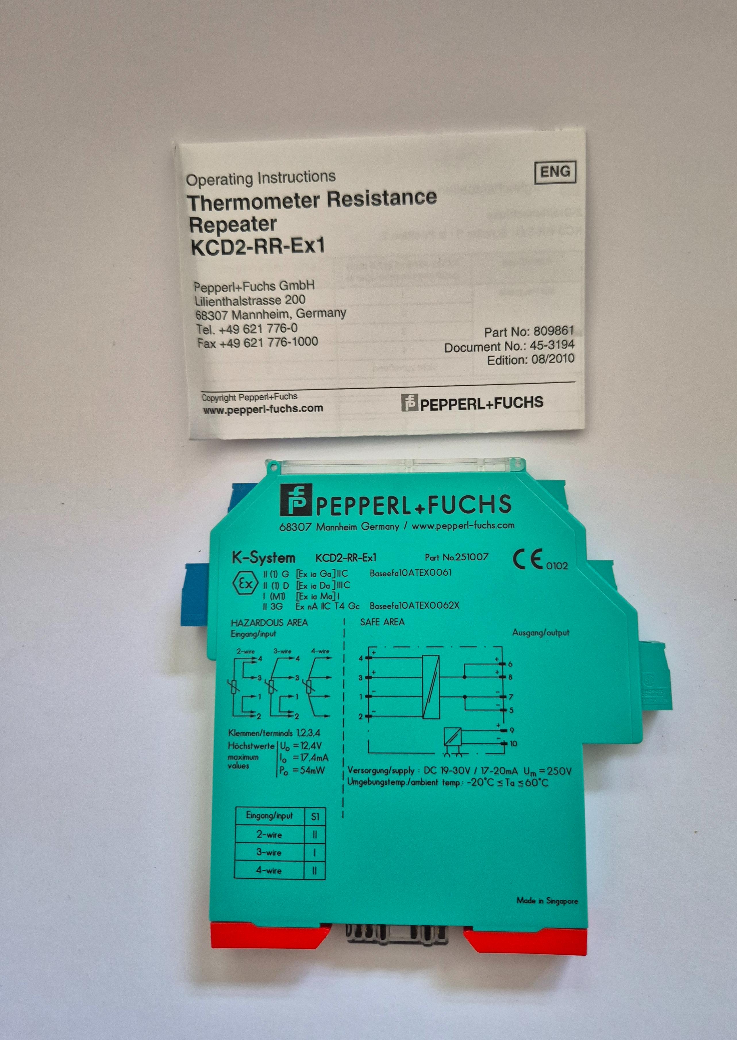 Изолированный барьер Pepperl+Fuchs KCD2-RR-EX1
