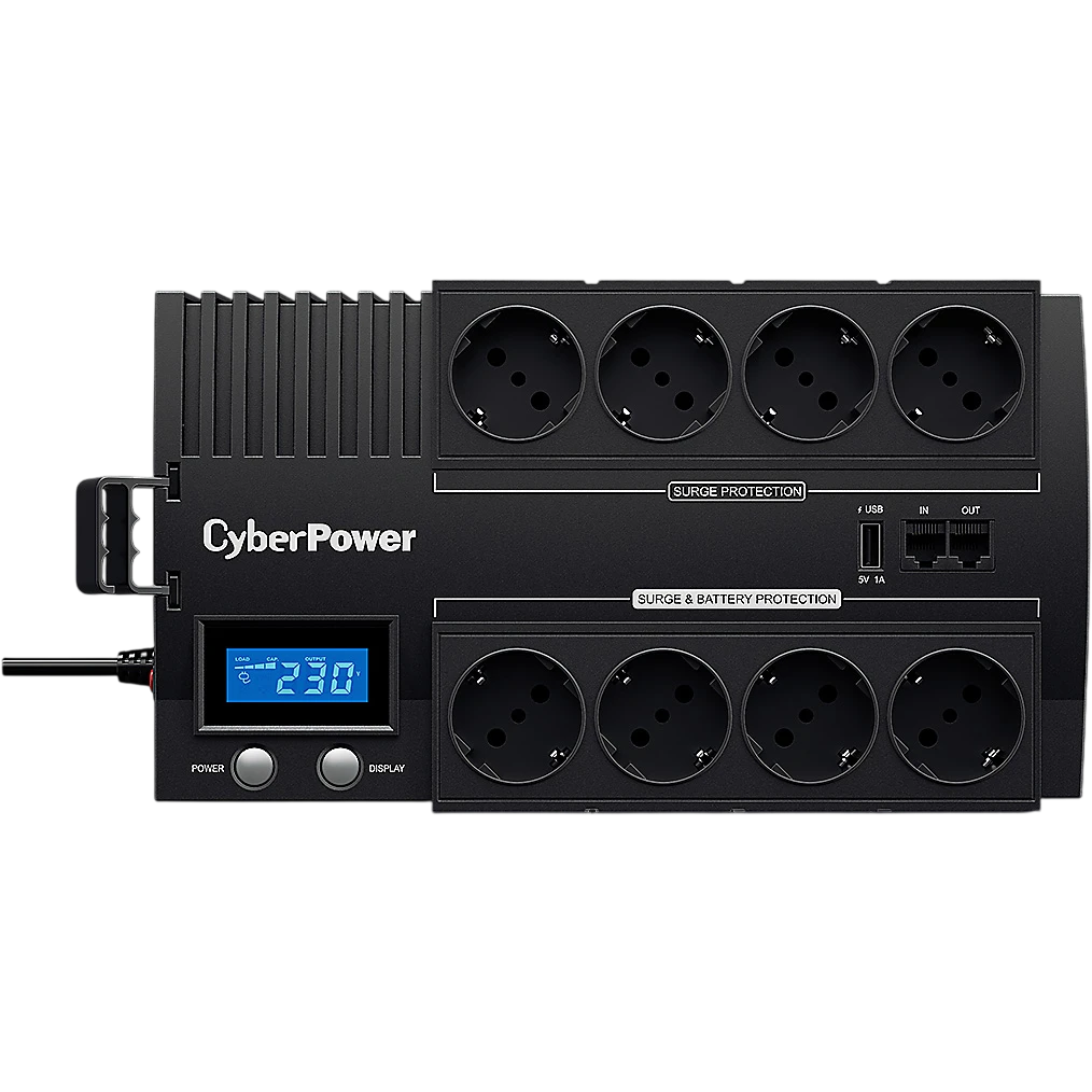 ИБП CyberPower BR 1000E LCD (1 кВА / 0.6 кВт) Line-Interactive