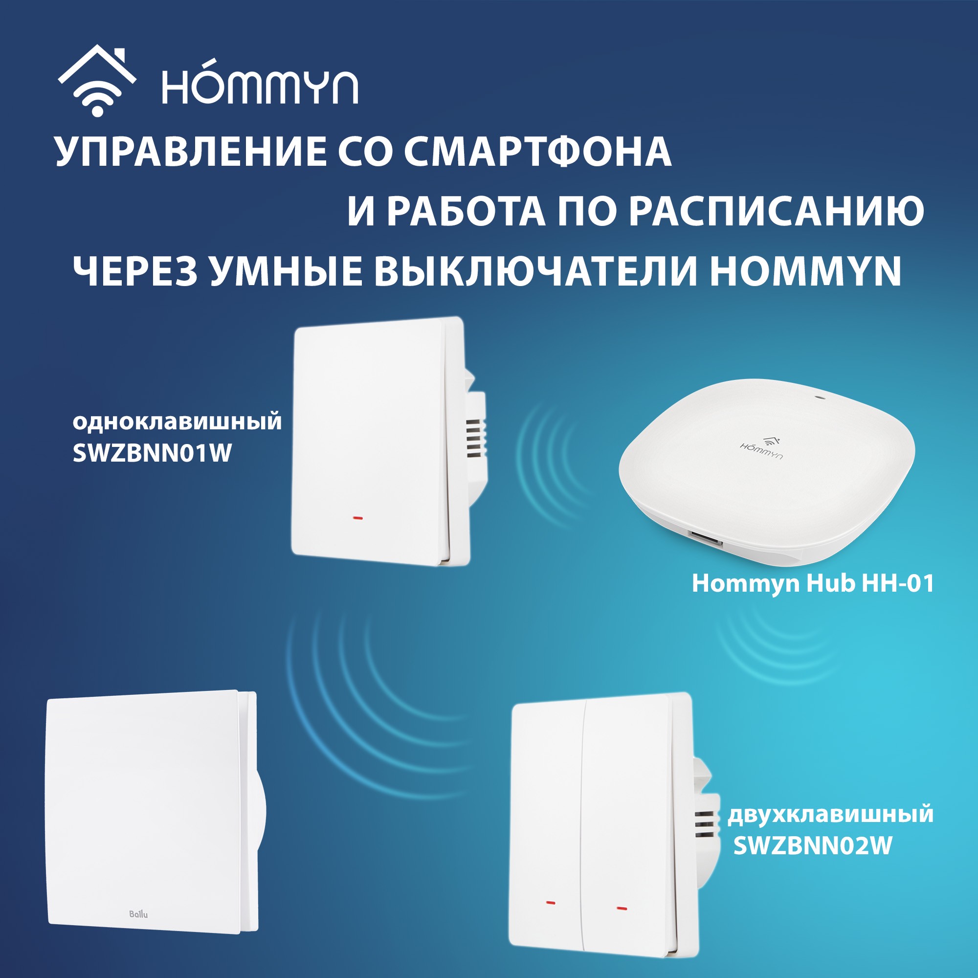 Вентилятор вытяжной Ballu BAF-SL 150 V с обратным клапаном