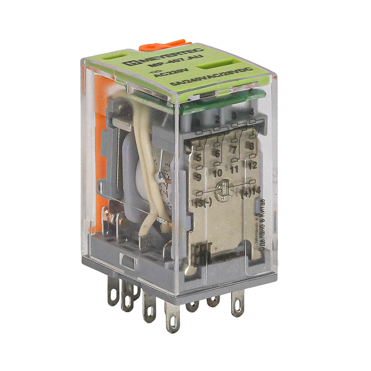 Промежуточные реле MEYERTEC серии MP (4-контактные)