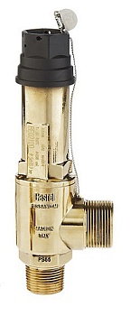 ПРЕДОХРАНИТЕЛЬНЫЙ КЛАПАН CASTEL Safety Valve 1/2" NPT x 3/4" G Bar 24,5, 3030/44C245