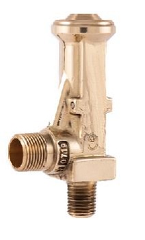 ПРЕДОХРАНИТЕЛЬНЫЙ КЛАПАН CASTEL Safety Valve CO2 1/4"NPT x G3/8" Bar 60,0, 3061E/2C600
