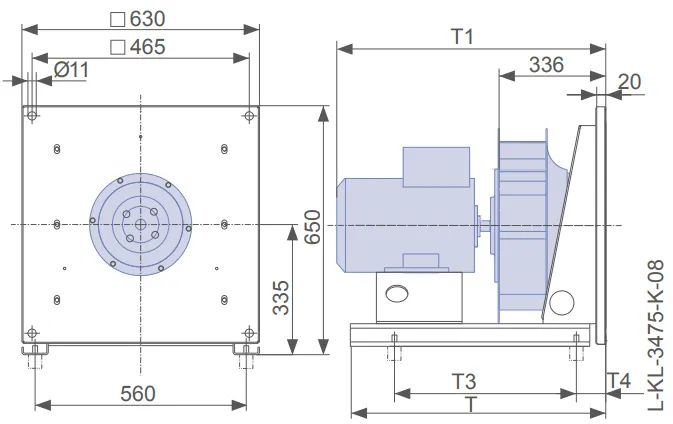Габаритные размеры ER50C-4DN.E7.1R Габаритные размеры ER50C-4DN.E7.1R