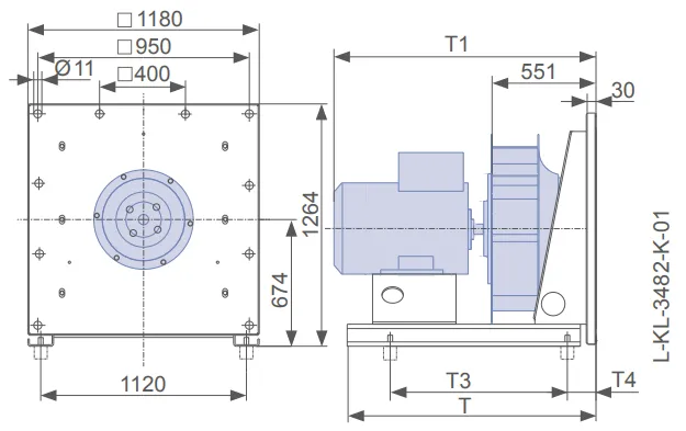 Габаритные размеры ER90C-8DN.I7.1R