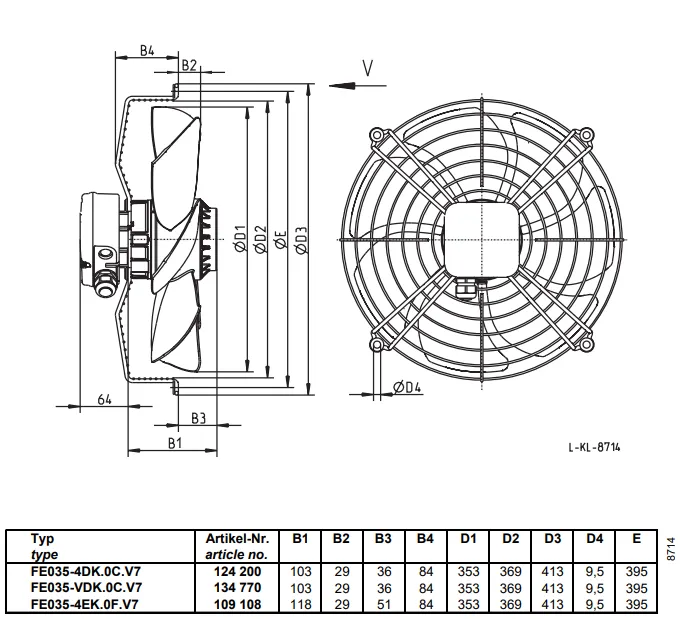 Габаритные размеры FE035-4EK.0F.V7 Габаритные размеры FE035-4EK.0F.V7