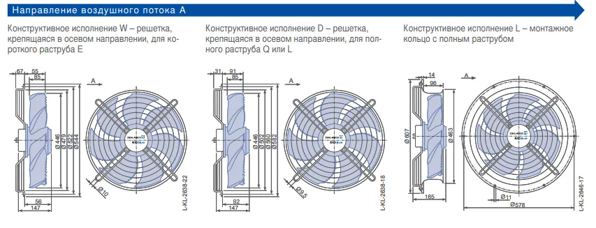 Габаритные размеры FN045-6II.BF.V7P3