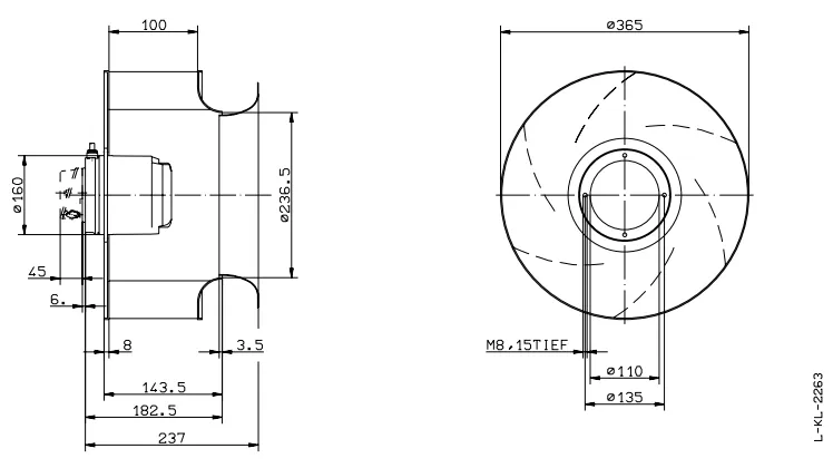 Габаритные размеры RH35M-2DK.5L.3R