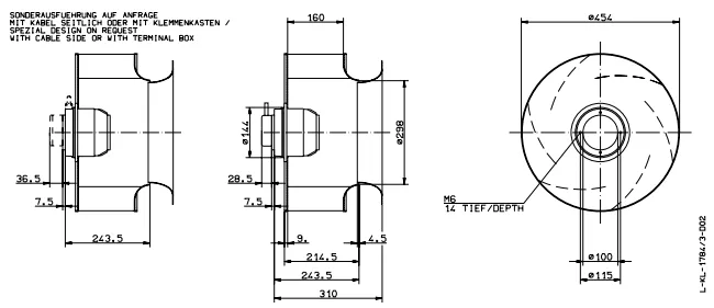 Габаритные размеры RH45M-4DK.4F.1R Габаритные размеры RH45M-4DK.4F.1R