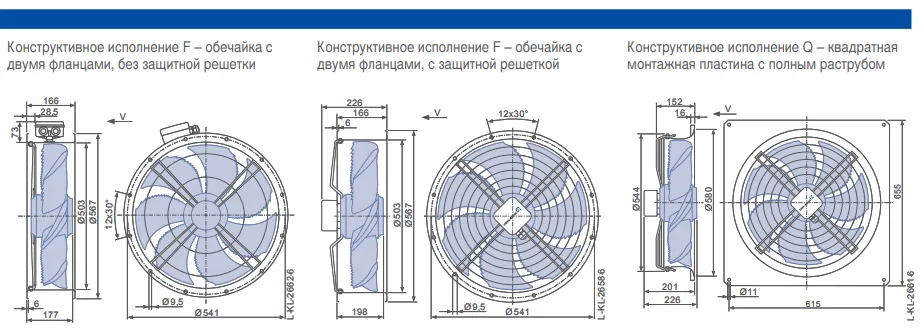 Габаритные размеры ZN050-VDL.4I.V7P1