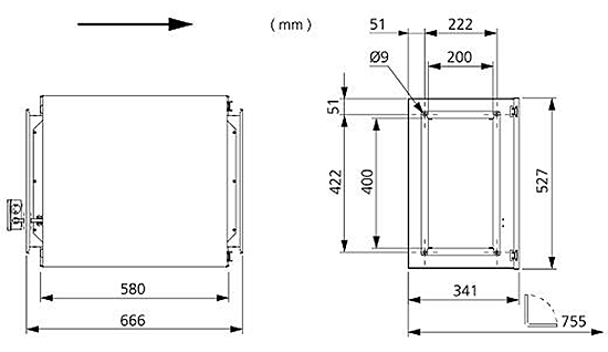 Габаритные размеры IRE 40x20 D1