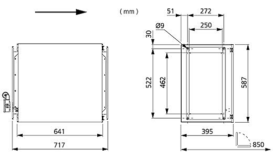 Габаритные размеры IRE 50x25 A1