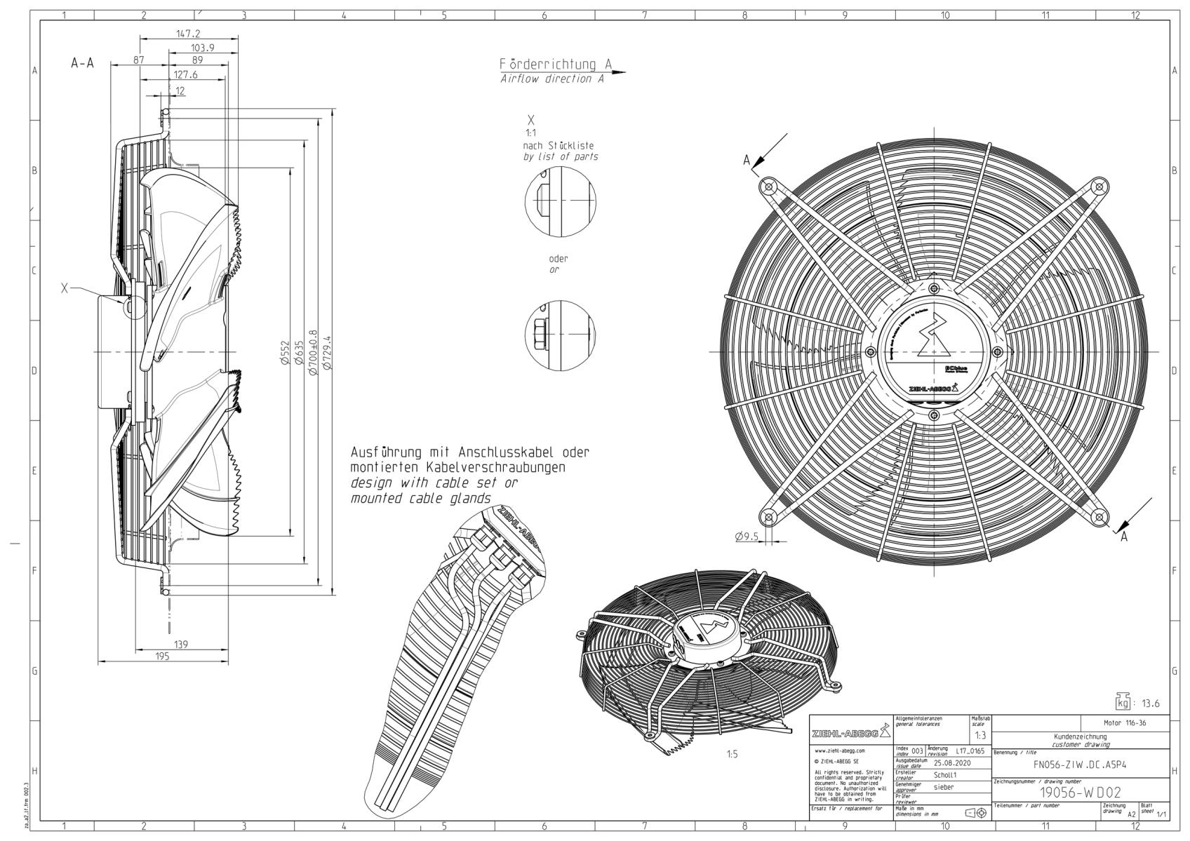 Габаритные размеры FN056-ZIW.DC.A5P4 Габаритные размеры FN056-ZIW.DC.A5P4