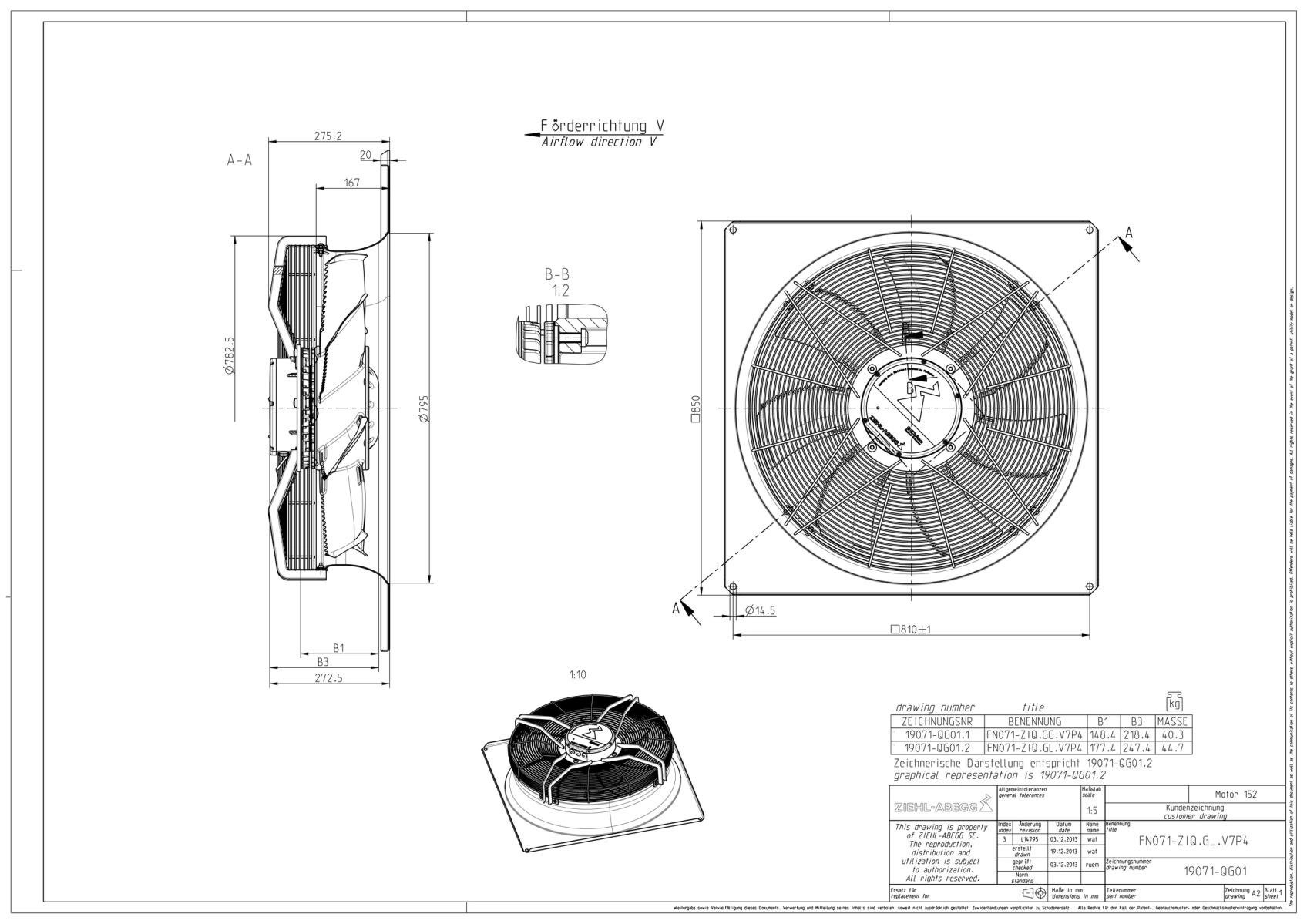 Габаритные размеры FN071-ZIQ.GG.V7P4