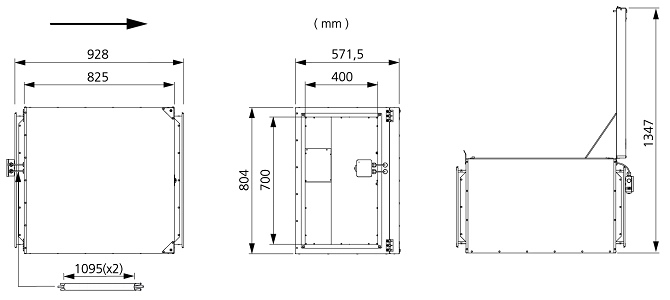 Размеры вентилятора IRB 70x40 B1 EC Размеры вентилятора IRB 70x40 B1 EC