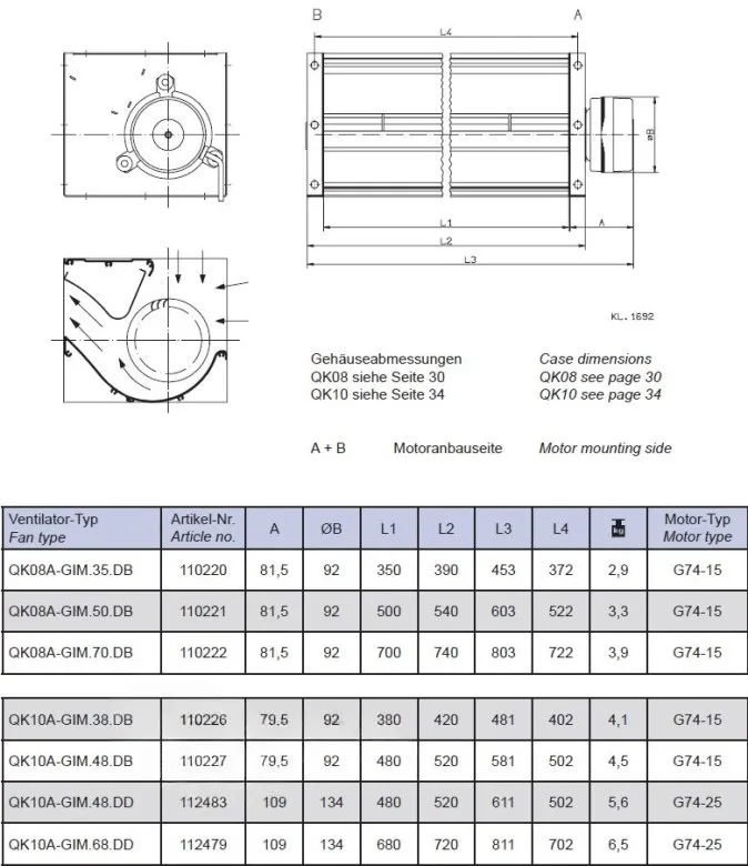 Габаритные размеры QK10A-GIM.48.DB Габаритные размеры QK10A-GIM.48.DB