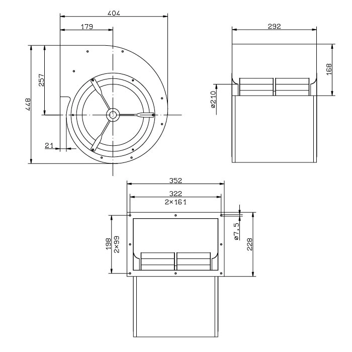Габаритные размеры RD25S-4EW.4R.2L+ Габаритные размеры RD25S-4EW.4R.2L+
