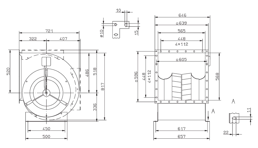 Габаритные размеры RD45A-4DW.6L.1L Габаритные размеры RD45A-4DW.6L.1L