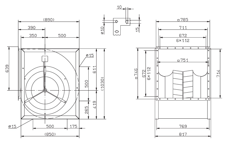 Габаритные размеры RD56A-4DW.7T.1L