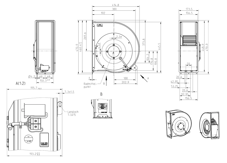 Габаритные размеры RG28P-4EK.4l.1R Габаритные размеры RG28P-4EK.4l.1R