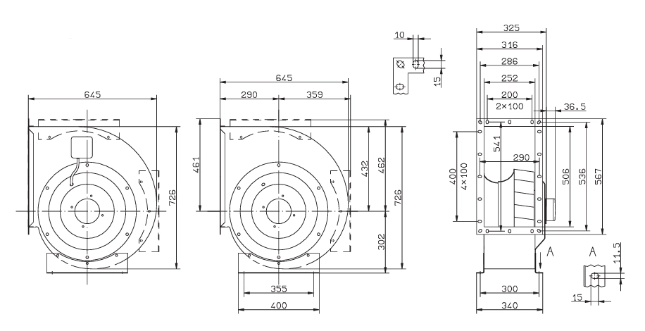 Габаритные размеры RG40A-VDK.4I.1R Габаритные размеры RG40A-VDK.4I.1R