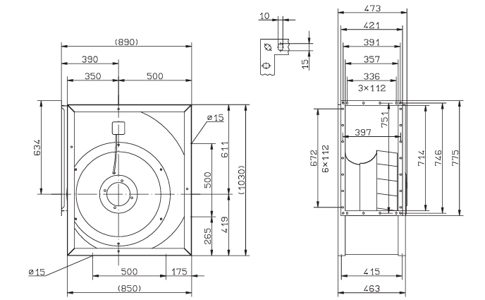Габаритные размеры RG56A-VDK.7M.1R