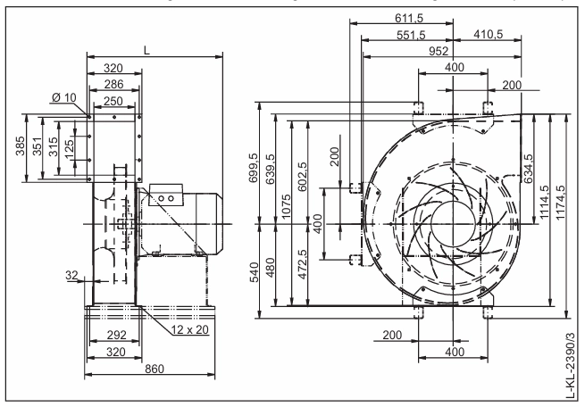 Габаритные размеры RG63T-2DN.K7.3R Габаритные размеры RG63T-2DN.K7.3R