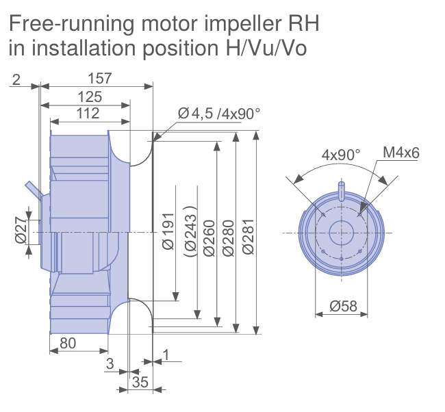 Габаритные размеры RH28L-4EP.WC.2R Габаритные размеры RH28L-4EP.WC.2R