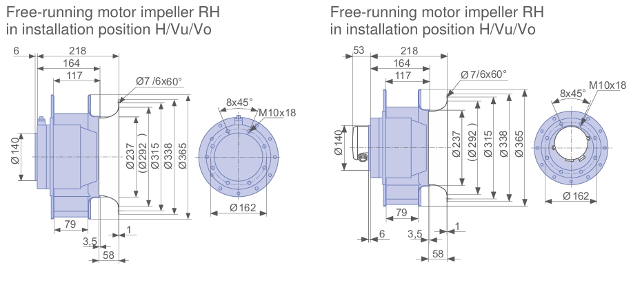 Габаритные размеры RH35M-2DK.6F2R