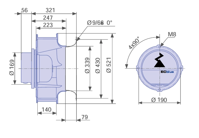 Габаритные размеры RH50V-ZIK.DG.1R Габаритные размеры RH50V-ZIK.DG.1R